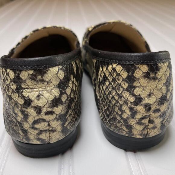 Sam Edelman Lior Womens 7.5 Croc Embossed Leather Horsebit Loafer Slip On Flats - Picture 8 of 8